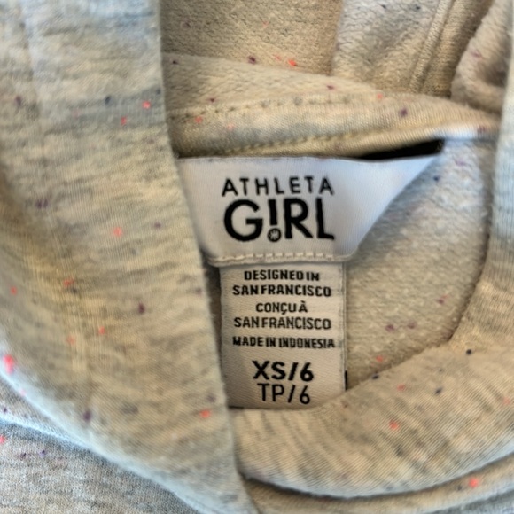 Athleta Girl girls sweatshirt with hood. Size XS/ 6 - Picture 3 of 5
